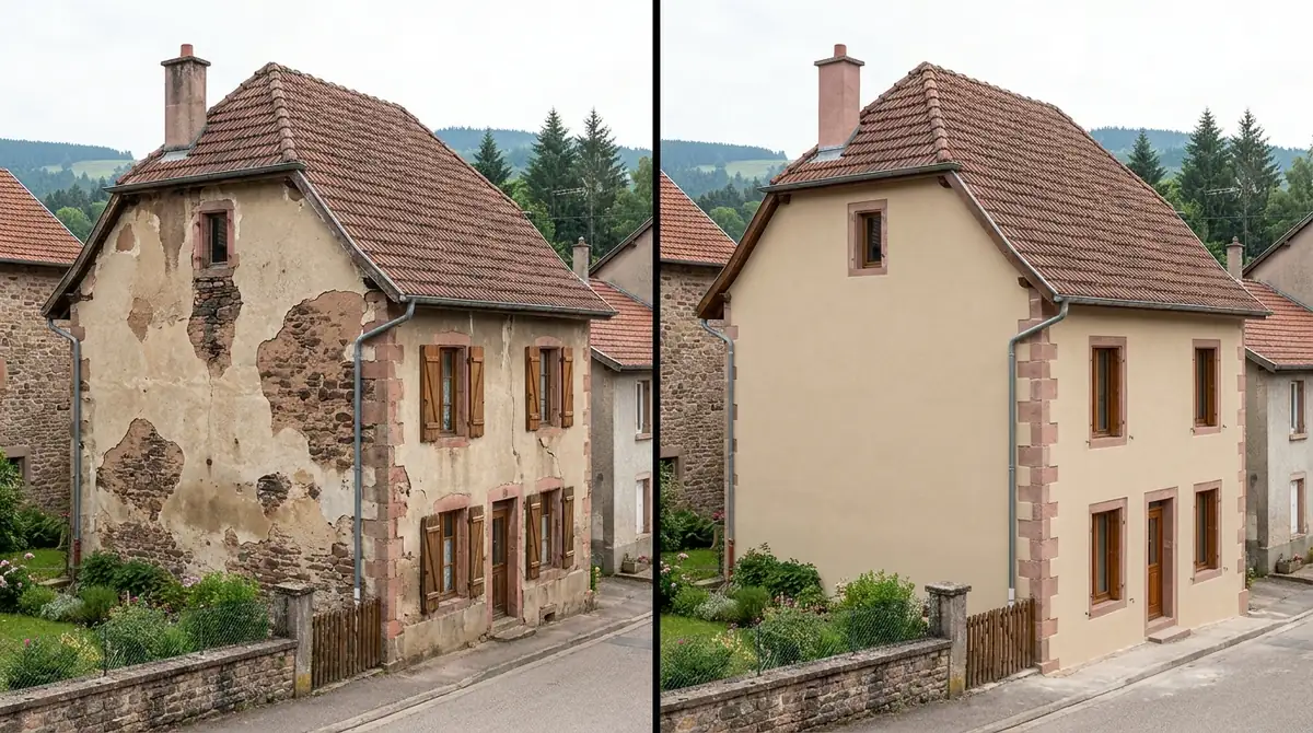 Enduit neuf · Vosges