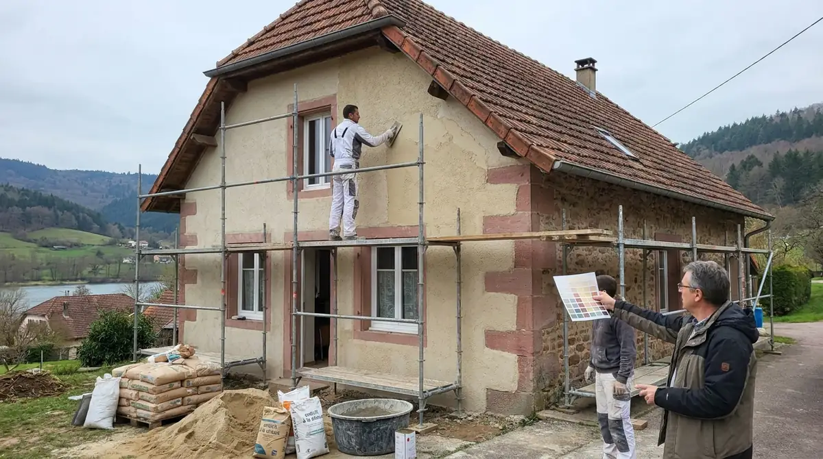 Enduit à la chaux ou au ciment : que choisir sur une maison ancienne ? (Vosges)