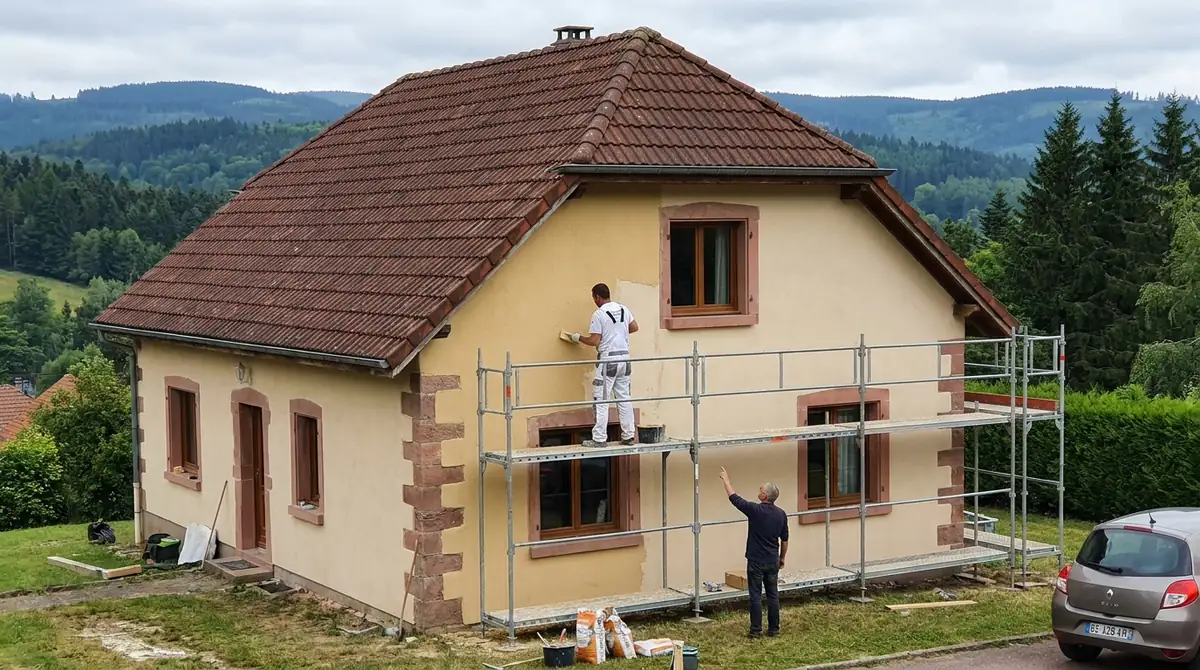 Peinture de façade : prix au m², durée de vie et choix de la peinture (Vosges)